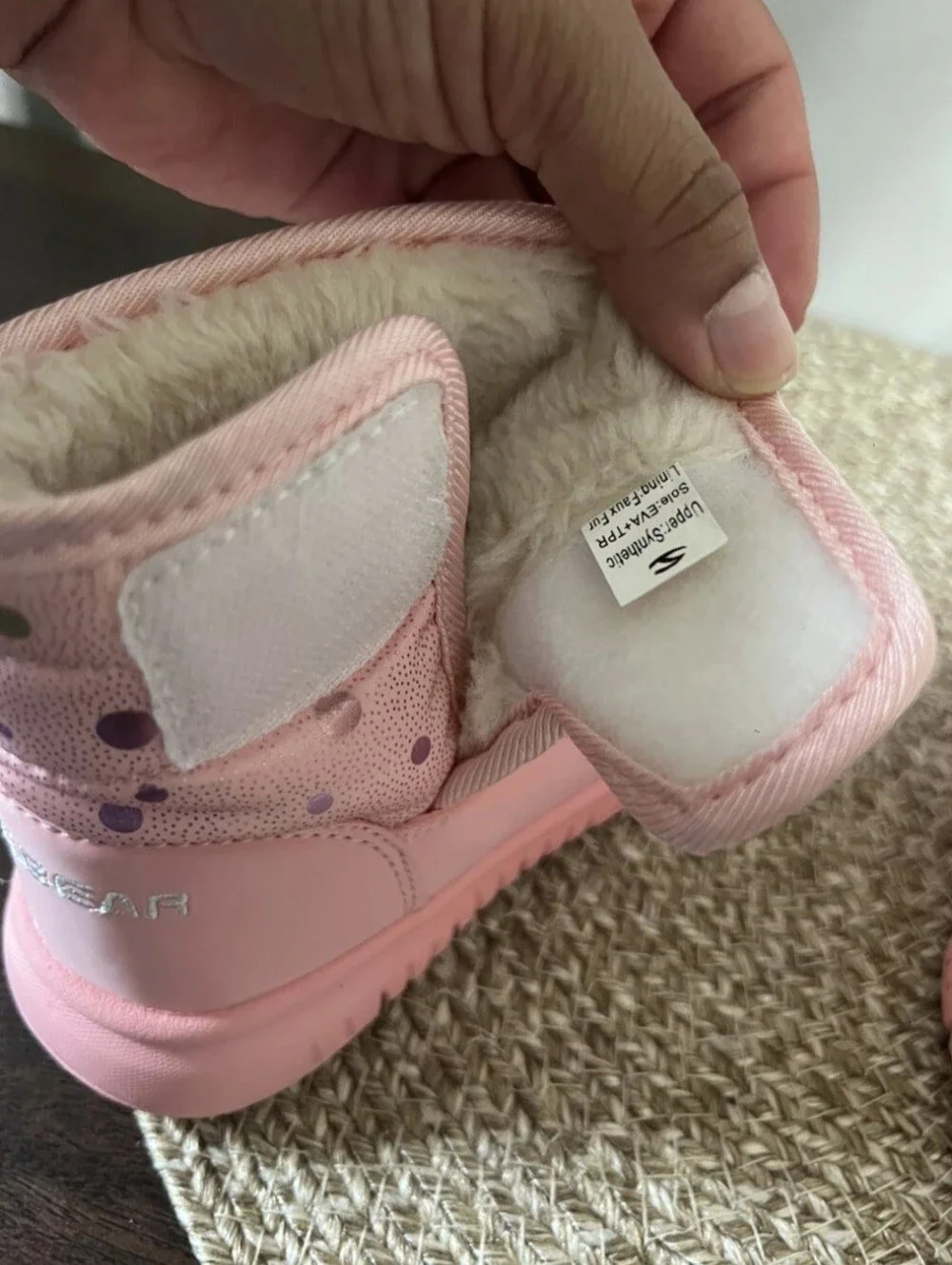Hobibear Girls' Waterproof Winter Boots, Pink, Size 25